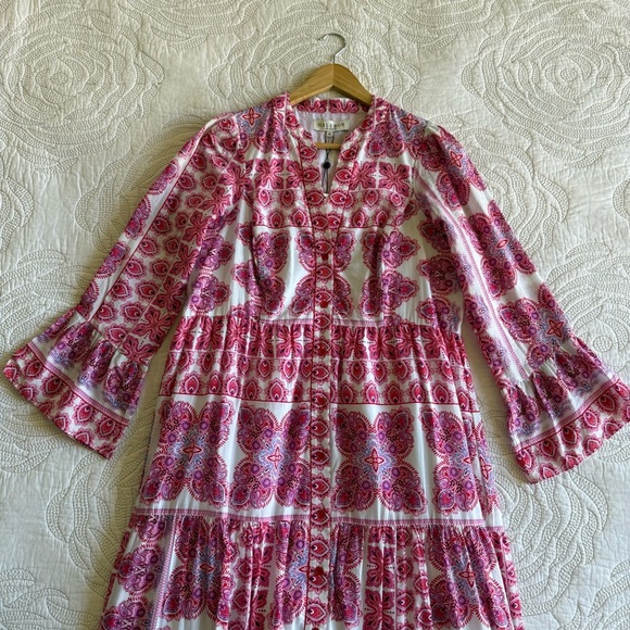 NWOT - Hale Bob - Leela Voile Maxi - Red - Picture 3 of 15